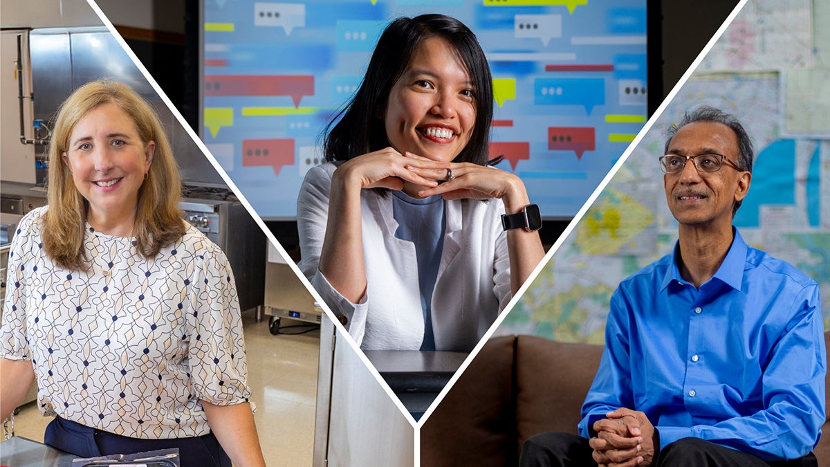 Deborah Tate, Ha Nguyen and Raghavan Srinivasan in a collage image.