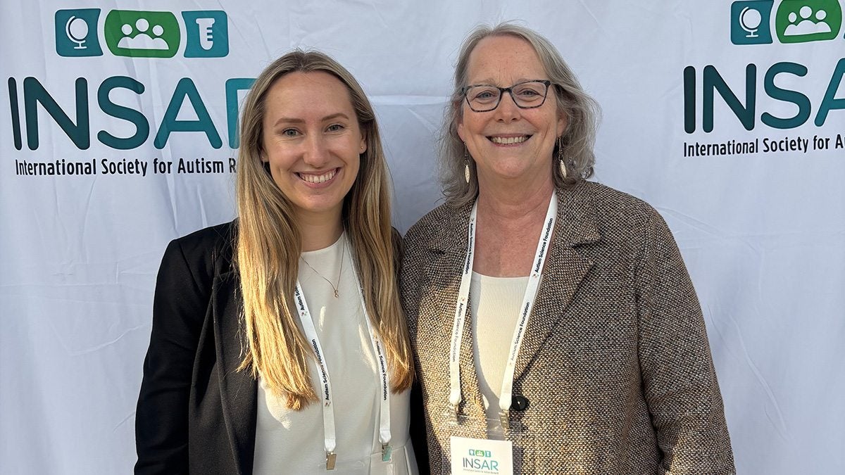 Claire Klein standing next to Laura Grofer Klinger.