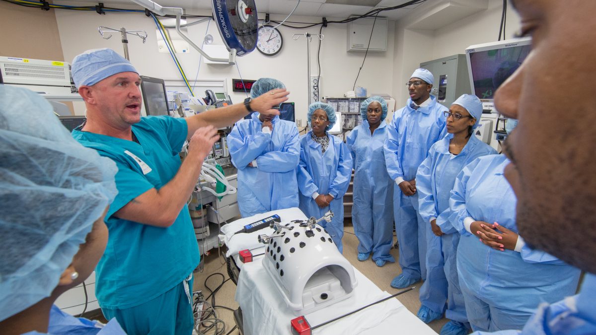 Doctor and residents