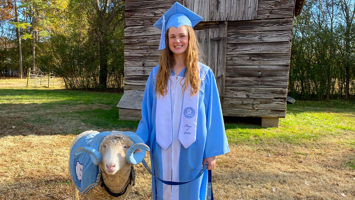 Hannah King with Rameses