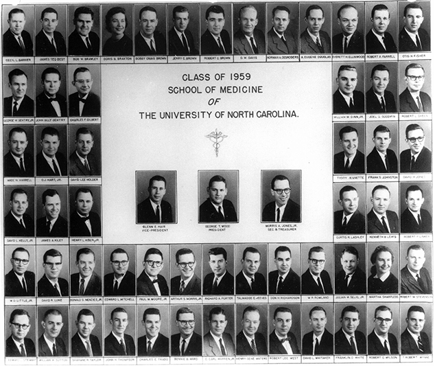 1959 School of Medicine class photo.